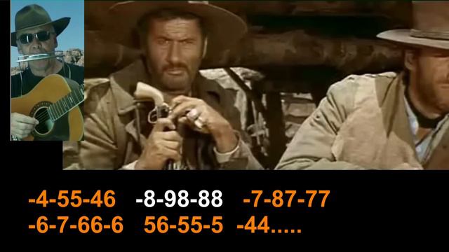 nº210 The Good the Bad and the Ugly (Ennio Morricone)tablatura armonica C Diat. mundharmonika смотреть онлайн