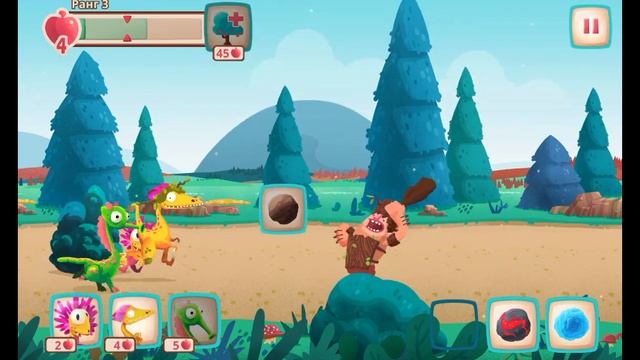 прохождение игры Dino Bash смотреть онлайн