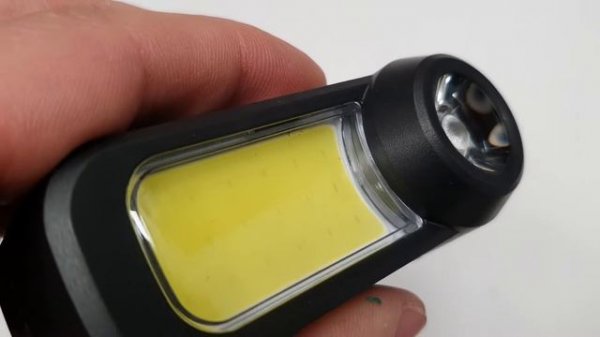 Фонарь налобный со сменным аккумулятором COB WH1707 с регул. наклона