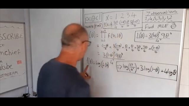 Find the Maximum Likelihood Estimator from the Probability Mass Function Statistics смотреть онлайн