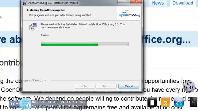 How to get Free Microsoft Office Word Excel Powerpoint OpenOffice Windows / Mac / Linux HD смотреть онлайн