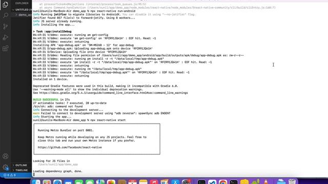 React native app not running on real android device смотреть онлайн
