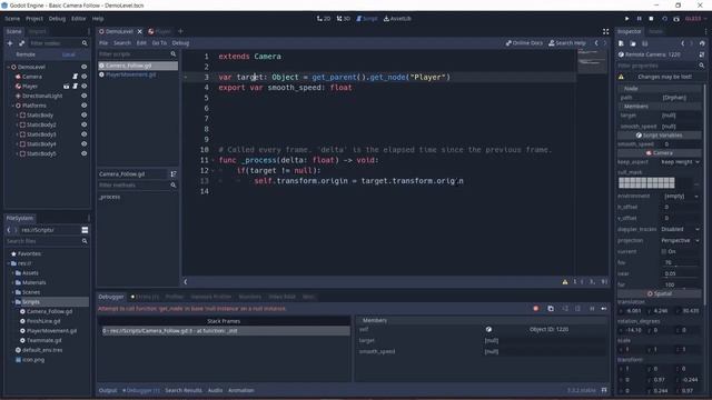 Smooth Camera Follow in Godot (3D) смотреть онлайн