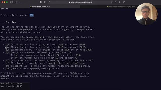 Advent Of Code 2020 - Go (Golang) - Day 4 - Pattern Matching & Maps смотреть онлайн