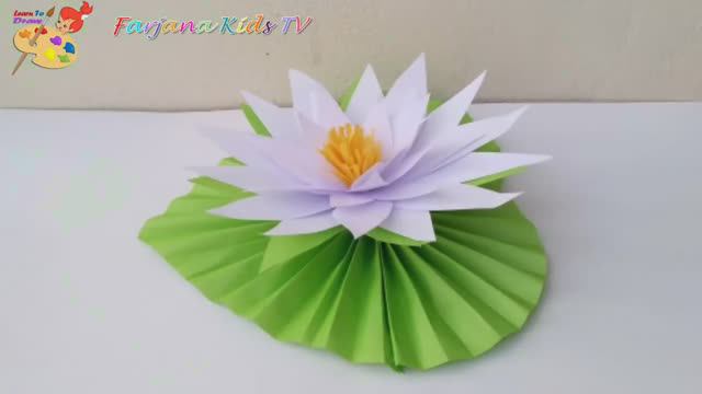 Лилия из бумаги! Оригами своими руками!