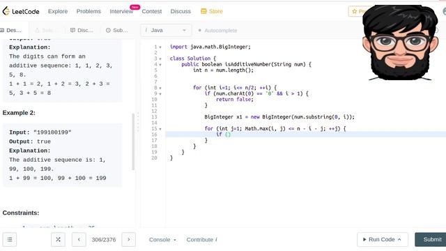 Leetcode Question 306 "Additive Number" in Java смотреть онлайн