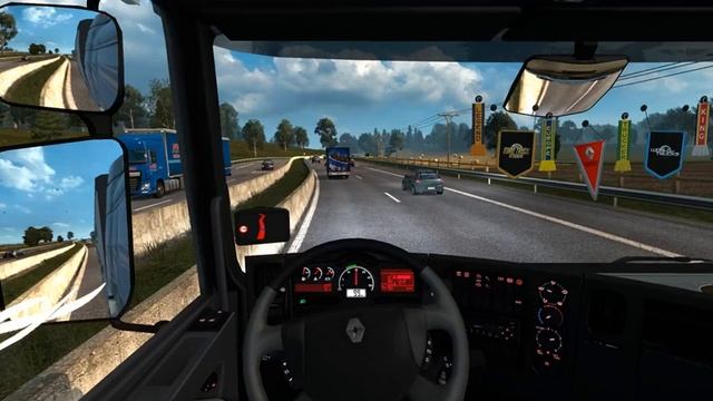 ETS2 Renault Premium + ProMods 2.10 - Lyon - Rouen смотреть онлайн