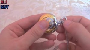 Герб СССР Кварцевые Карманные Часы Посылка из Китая Алиэкспресс Aliexpress