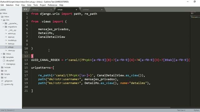 curso de django con python. URL Regex para clave principal UUID | 14 | смотреть онлайн