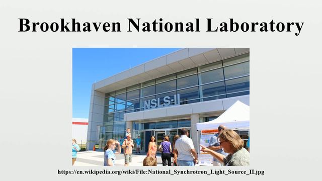 Brookhaven National Laboratory смотреть онлайн