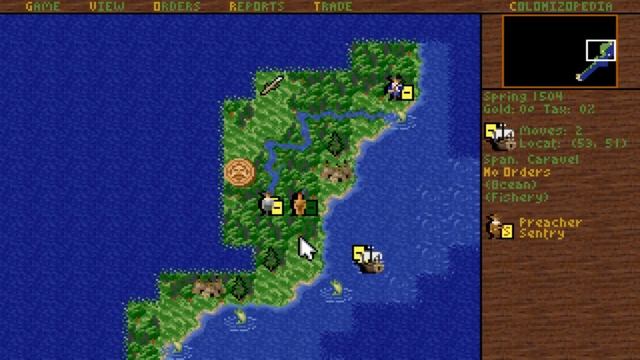 SID MEIER'S COLONIZATION - DOS (PC) GAME - VICEROY SPAIN PART 1 смотреть онлайн