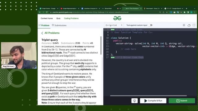 Job-A-Thon Amazon Hiring 2 - Post Contest Analysis | Raj Vikramaditya (Striver) | GeeksforGeeks смотреть онлайн