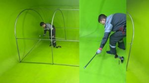 Сборка теплицы Весна XL (арочная)