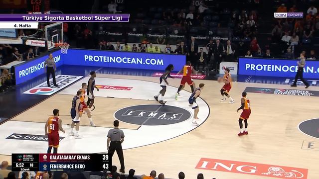 Galatasaray Ekmas (62-74) Fenerbahçe Beko - Türkiye Sigorta Basketbol Süper Ligi - 2023/24