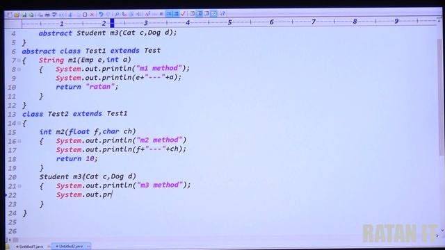 Core java Tutorial || Abstract Classes Assignment - 1 || By Ratan Sir смотреть онлайн