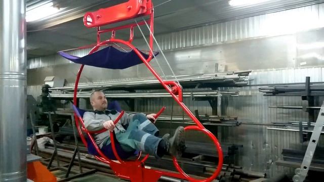 Велосипед для перемещения по тросу. Производство завода Геркулес (Люберцы) смотреть онлайн