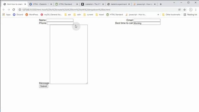 HTML - how to create a form with dropdown list смотреть онлайн