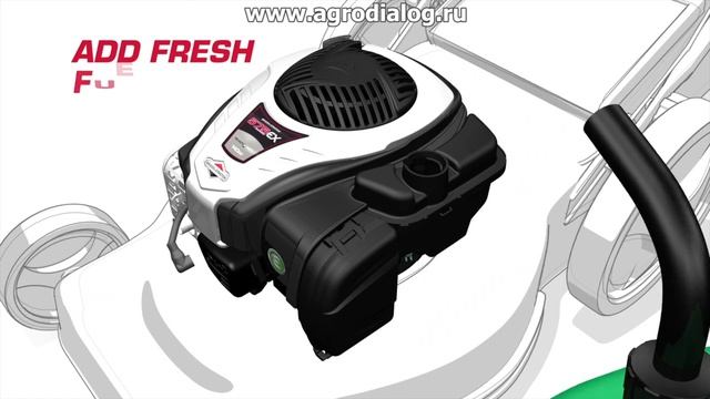 Подготовка двигателя Briggs and Stratton 575EX SERIES™ к первому запуску смотреть онлайн