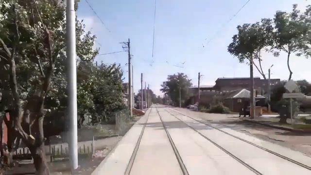 Поездка в трамвае номер 5 Добролюбовский – завод Прибой. Таганрог. Часть первая. смотреть онлайн