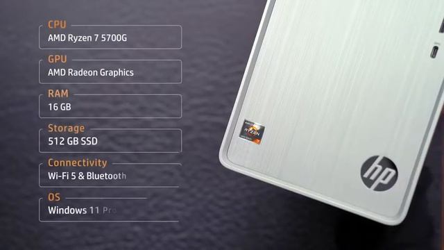 HP | Pavilion Desktop PC, AMD Ryzen 7 5700G, 16 GB RAM, 512 GB SSD, Windows 11 Pro смотреть онлайн