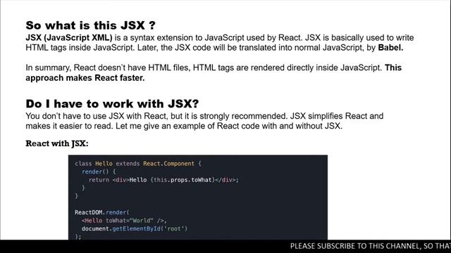 What Is React JS | introduction to react js | ReactJS Tutorial - #1 смотреть онлайн