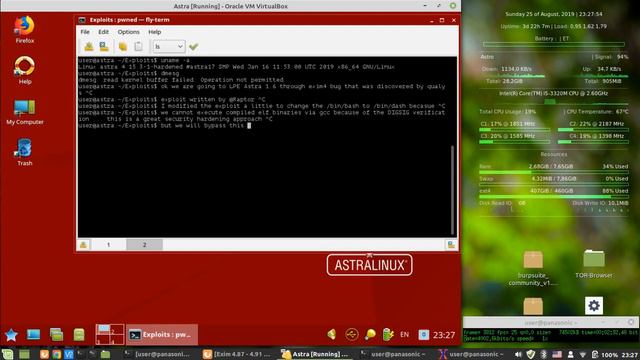 Astra Linux 1.6 exim4 local root exploit смотреть онлайн