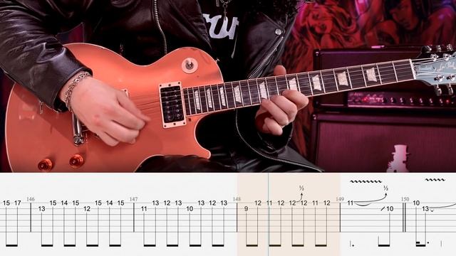 Slash - Anastasia - Guitar Tab | Lesson | Cover | Tutorial смотреть онлайн