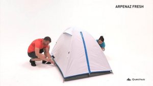 Палатка Arpenaz 2 Fresh&Black (Сборка и разборка походной палатки на двоих от Quechua) | Декатлон