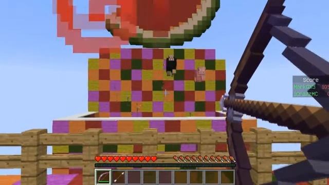 Minecraft Мини-игра Fruit Ninja