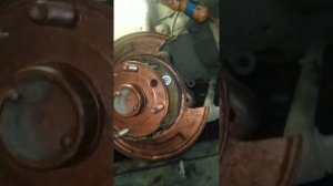 Установка колодок ручника Лачетти