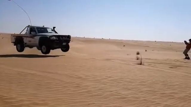 Nissan Patrol Y61 Decides To Fly!