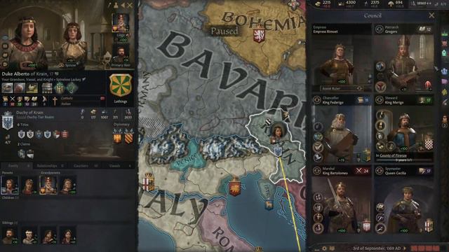 Unifying Italy - CK3 - Episode 29 - Finishing up Bavarian conquests смотреть онлайн