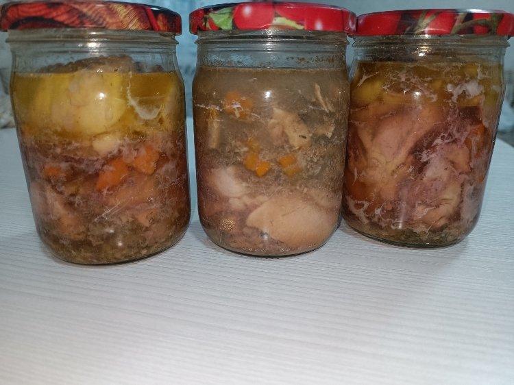 Заготовка в автоклаве для первых и вторых блюд из курицы и горбуши. смотреть онлайн