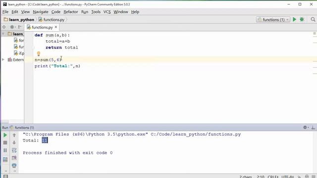 10. Functions [Python 3 Programming Tutorials] смотреть онлайн