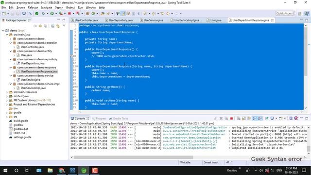 Complete CRUD operation using Spring boot and Gradle 2 | @query | NamedParameteJdbcDaoSupport смотреть онлайн