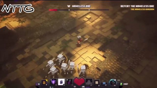 MineCraft Dungeons (Nameless One Battle) смотреть онлайн