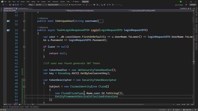 05 Защита доступа в ASP.NET, генерация токена доступа (access token) с помощью секретного ключа смотреть онлайн