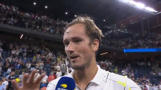 Daniil Medvedev uitgejouwd op US Open 2019 смотреть онлайн