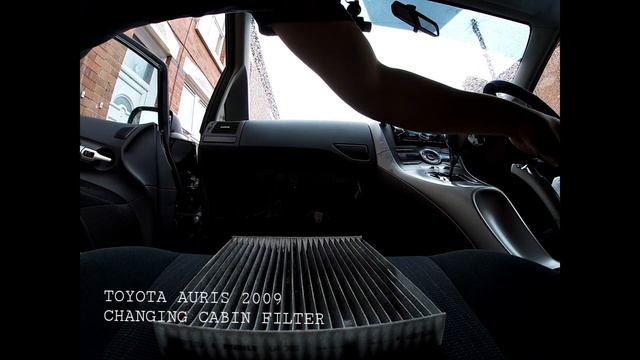 TOYOTA AURIS 2009 .HOW TO CHANGE THE CABIN FILTER смотреть онлайн