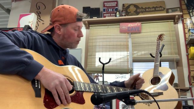 Tonewood Rosewood Vs Mahogany- Godin Mini Jumbo- Norman ST68 (Rosewood) Vs Godin Forum RN (Mahogany