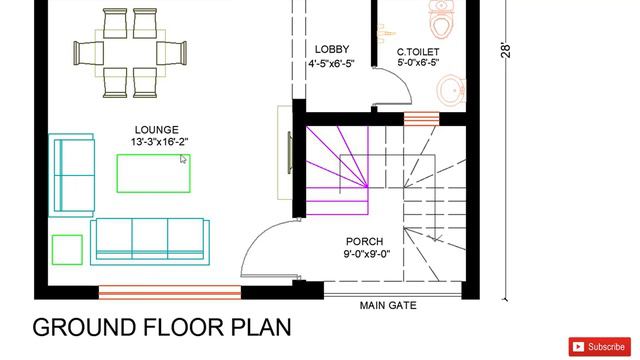 25 x 28 SMALL HOUSE DESIGN || 700 sqft house plan || 7x8 meters || 25 x 28 ghar ka naksha смотреть онлайн