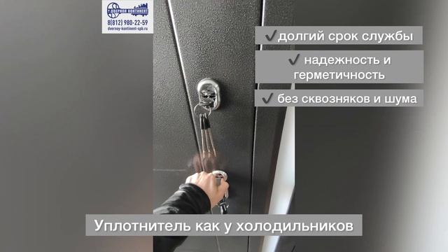 Утеплённая входная дверь с магнитным уплотнителем.Открывание двери Термаль с терморазрывом. Свойств смотреть онлайн