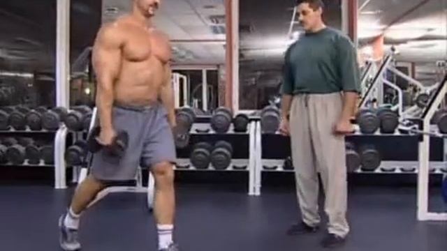 Мастер-класс бодибилдинга. Выпады с гантелями смотреть онлайн
