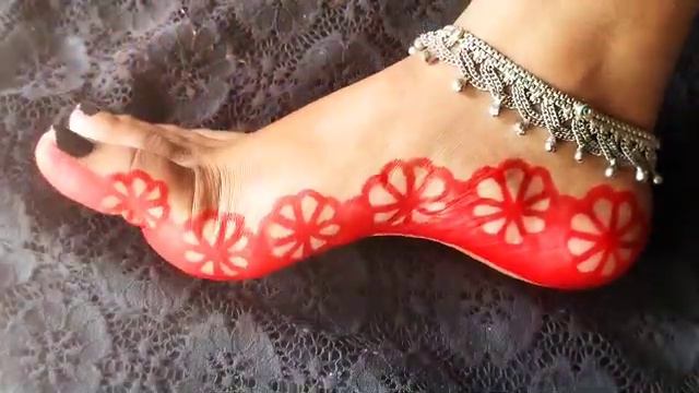 Beautiful Mahavar Alta Design//Flower Design Alta//Alata Kese Lagae