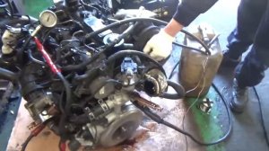 Проверка давления масла в двигателе D4HB AU159248 2.2л