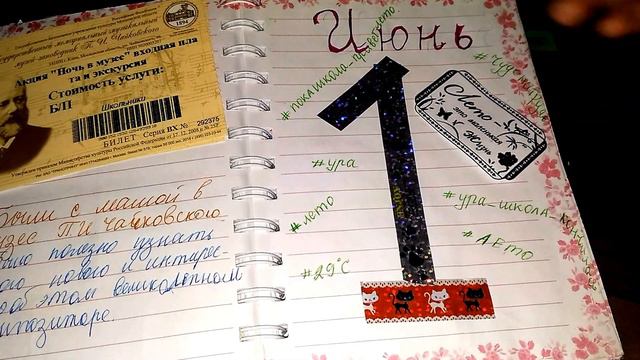 МОЙ ЛИЧНЫЙ ДНЕВНИК № 1 Закончен