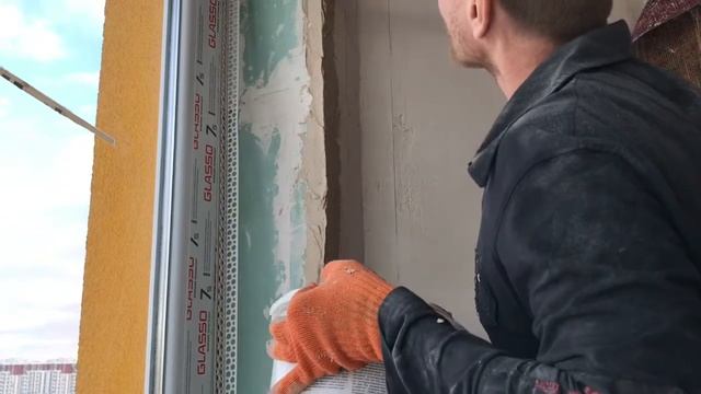 Как приклеить пластиковый уголок на откосах. Мой опыт смотреть онлайн