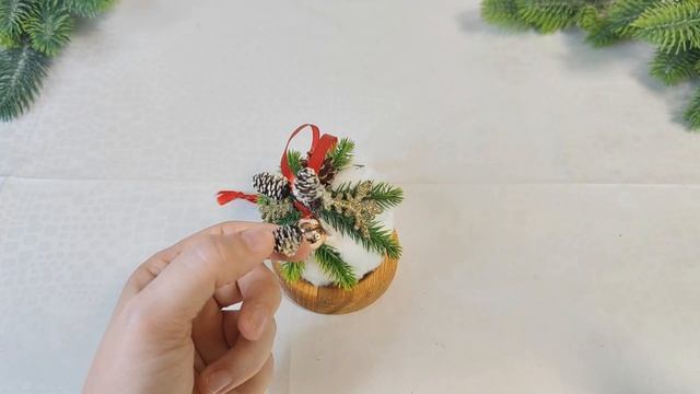 Меховой новогодний шар смотреть онлайн