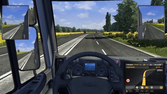 [Euro Truck Simulator 2] Едем из Москвы в Рязань смотреть онлайн