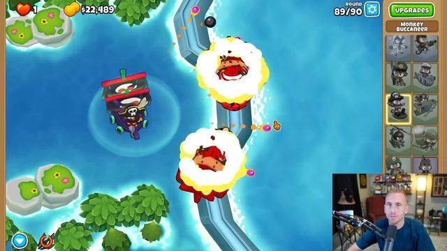 Only 1 Tower to BEAT 3 B.A.Ds in BTD6! смотреть онлайн